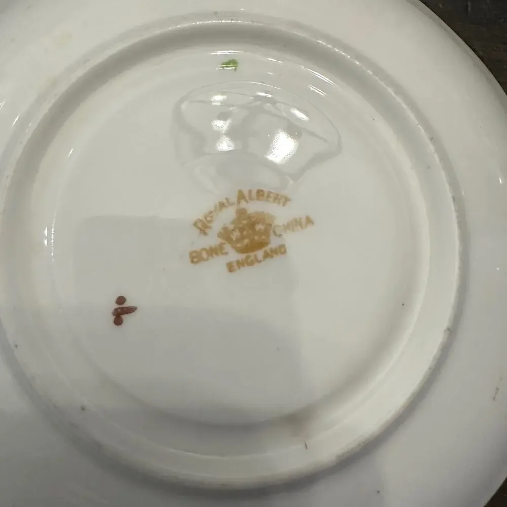 Antique 1920s - 1930s Royal Albert Crown Bone China Tea Saucer Replacement